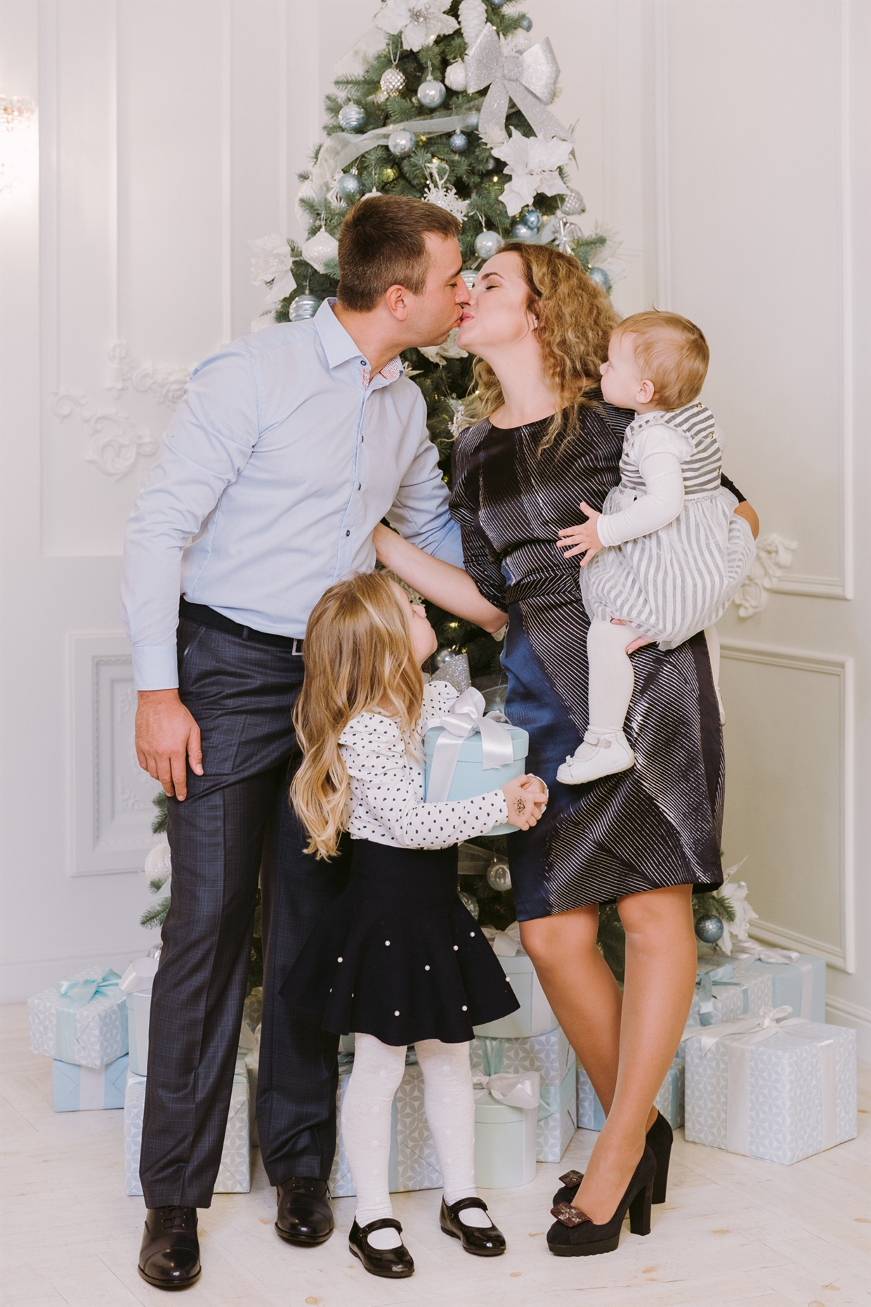 новогодняя семейная фотосессия