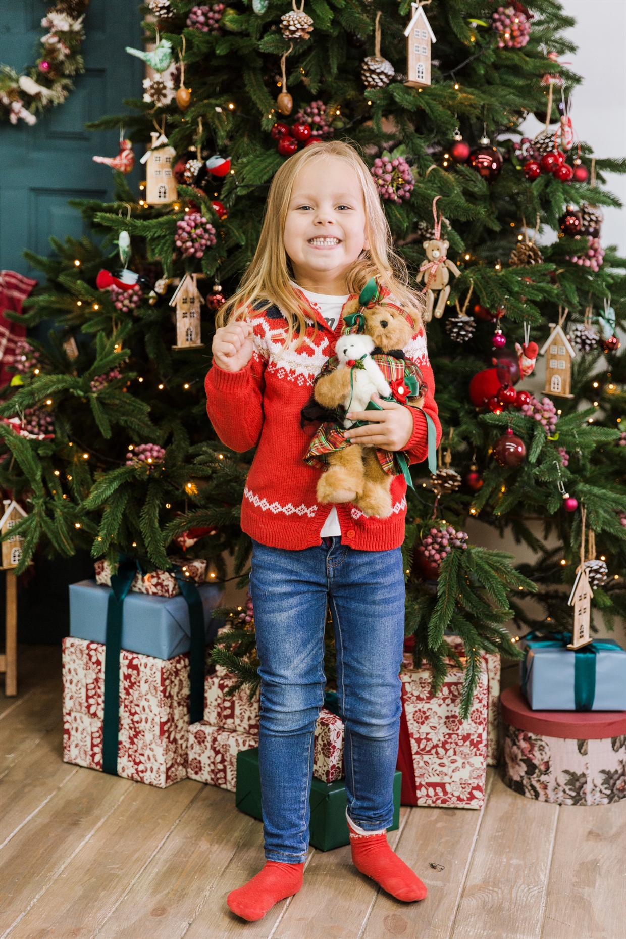 новогодняя семейная фотосессия