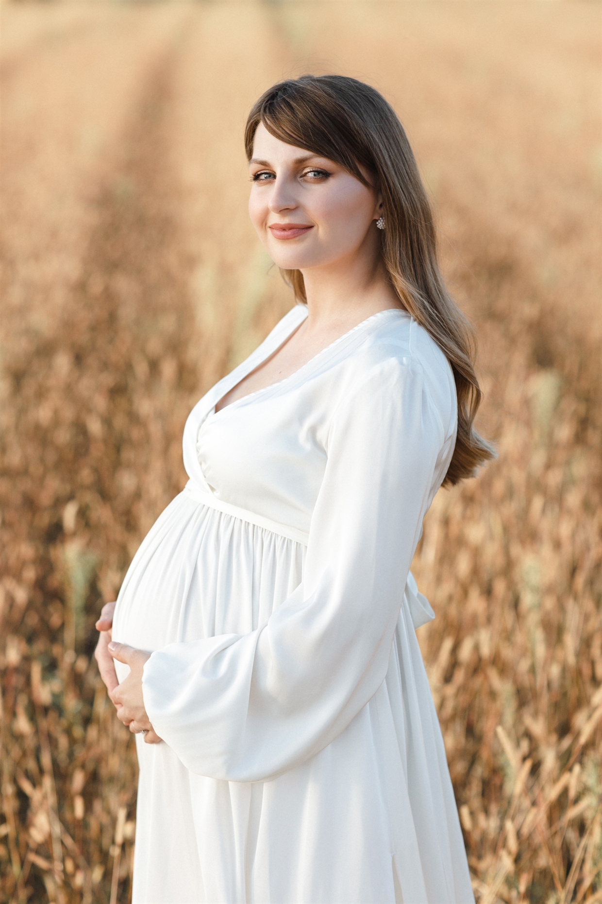 фотосессия _беременности_в_поле_колосков