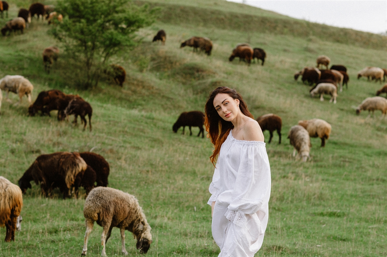 фотосессія на природі з вівцями